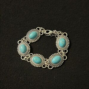 Turquoise and Silver Bracelet